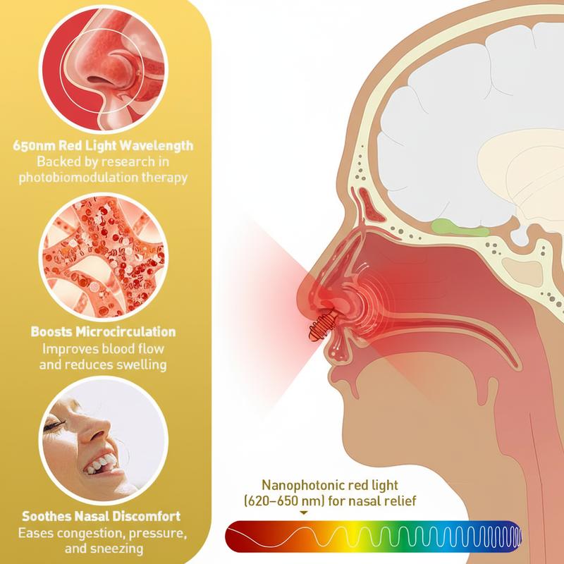 Theren™ Red Light Nasal Soother Therapy - Instant Congestion Ease