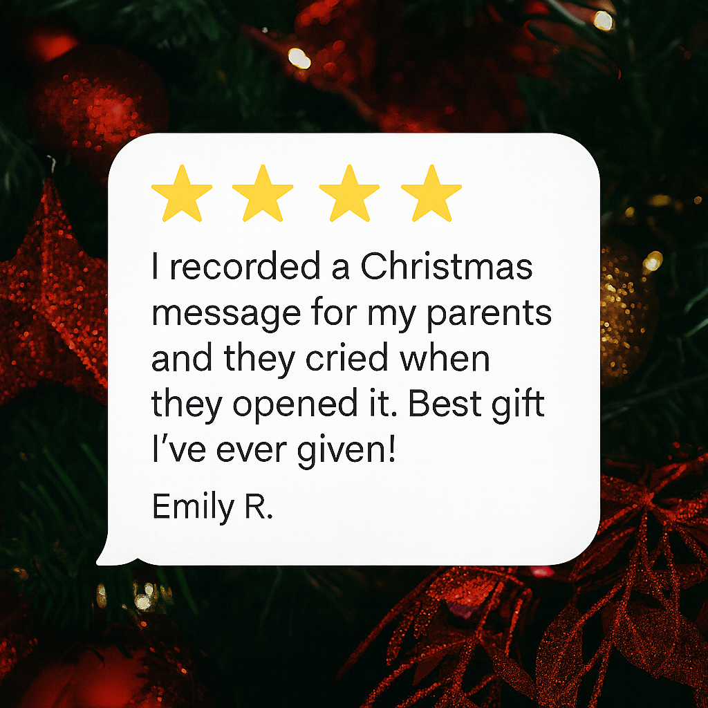 Recordable 8" Christmas Tree Bottle - Making Christmas Personal Again