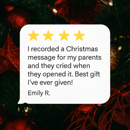 Recordable 8" Christmas Tree Bottle - Making Christmas Personal Again