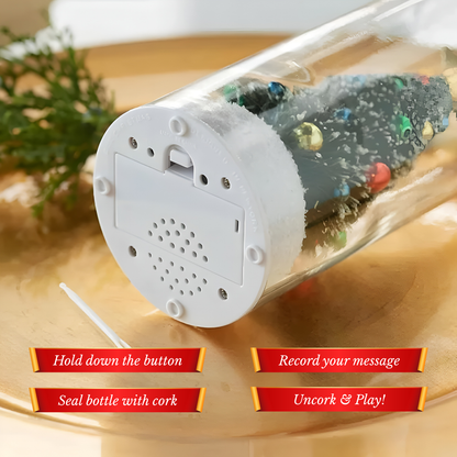 Recordable 8" Christmas Tree Bottle - Making Christmas Personal Again