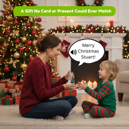 Recordable 8" Christmas Tree Bottle - Making Christmas Personal Again