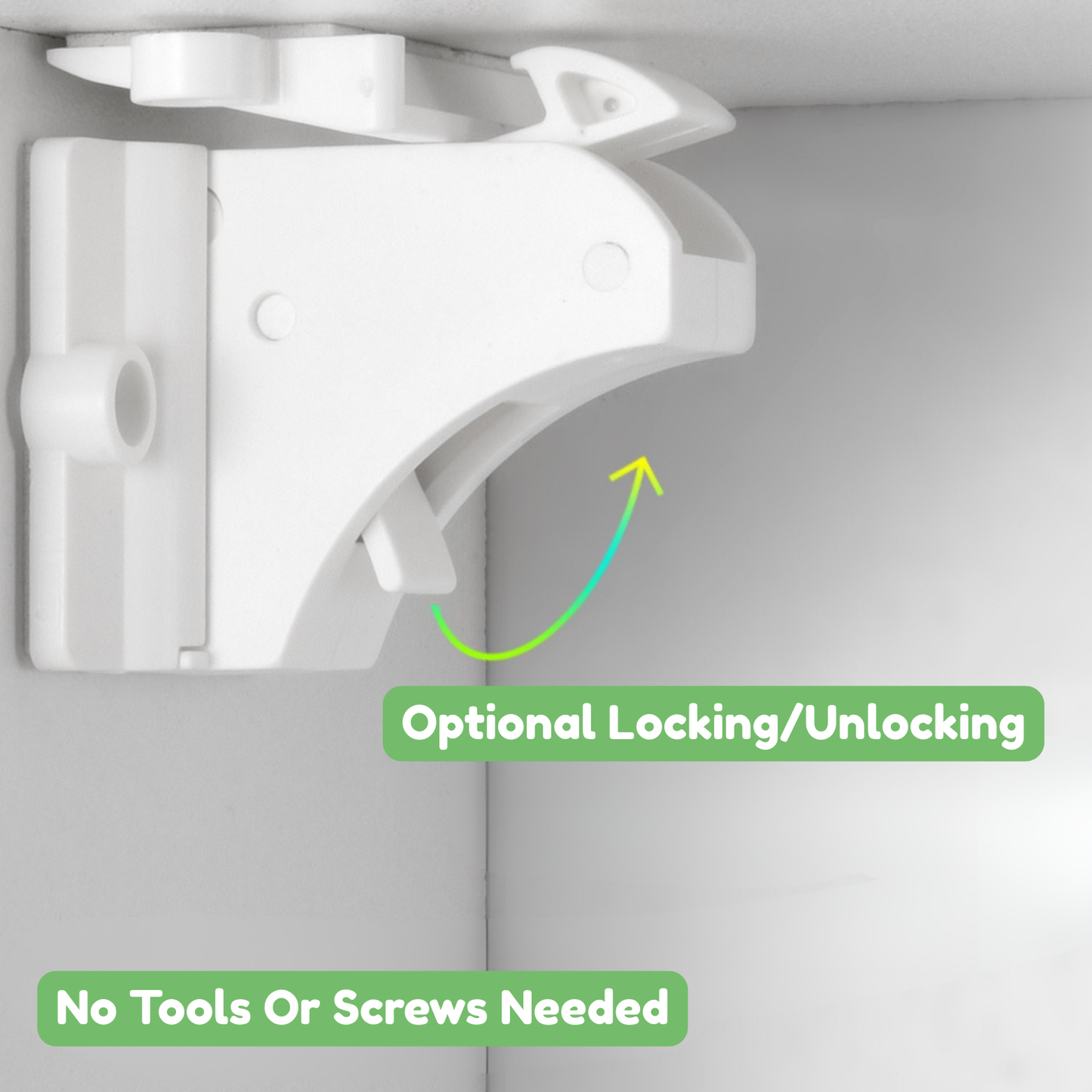 Magnetic Child Proofing Cabinet Lock - Set Of 8