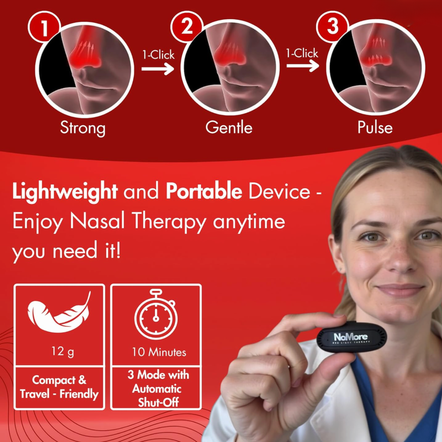 Theren™ Red Light Nasal Soother Therapy - Instant Congestion Ease